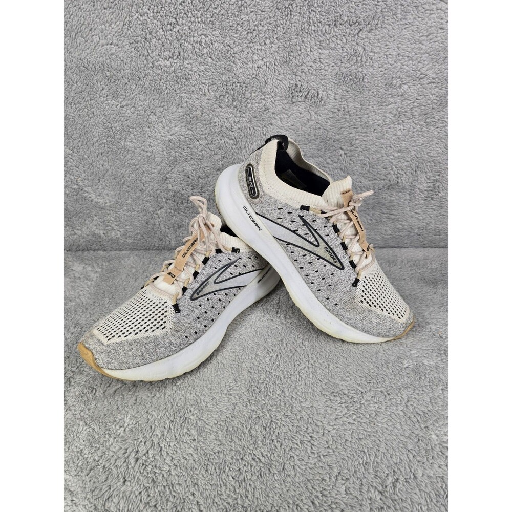 Brooks Glycerin Stealthfit 20 Women'sSize 10 B (Medium) Running Shoes Ivory Gray